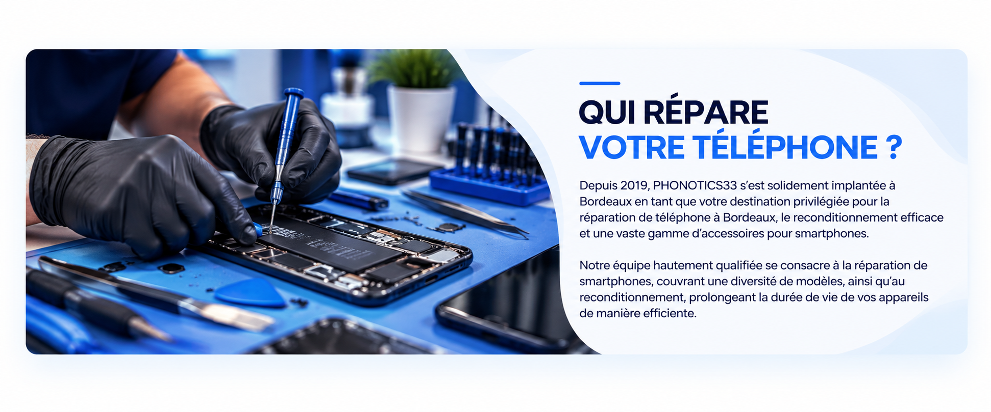 Phonotics - Qui répare votre téléphone ?